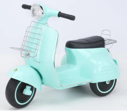 light blue ride on car